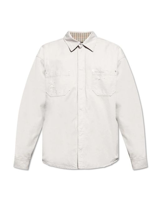 Balenciaga White Casual Shirts for men