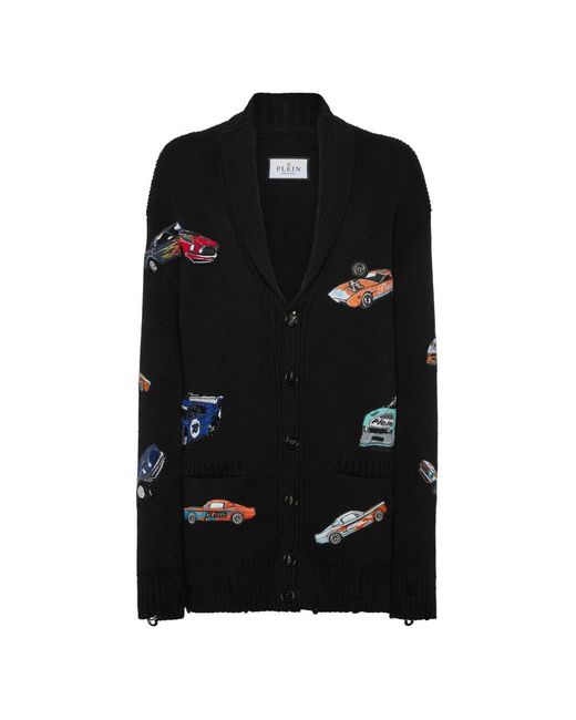 Cardigans Philipp Plein pour homme en coloris Black