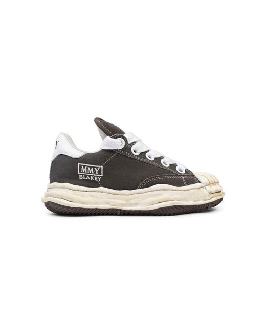 Maison Mihara Yasuhiro White Grauer puffer canvas low-top sneaker