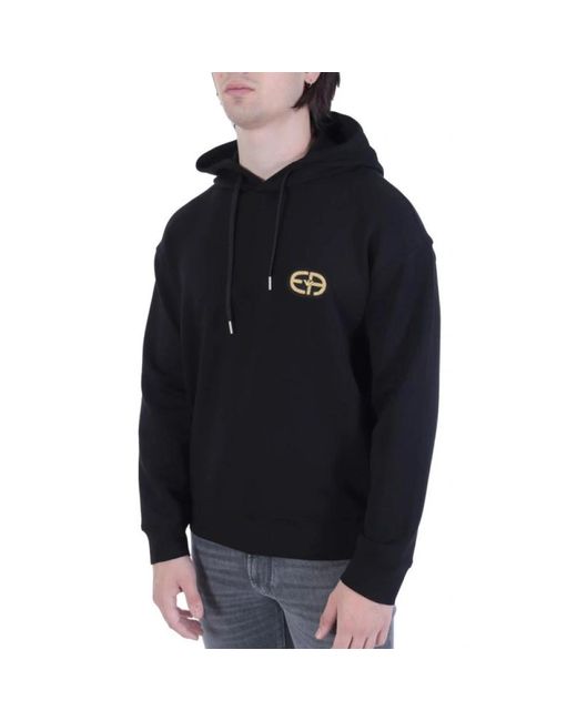 Emporio Armani Hoodie Sweatshirt in het Black voor heren