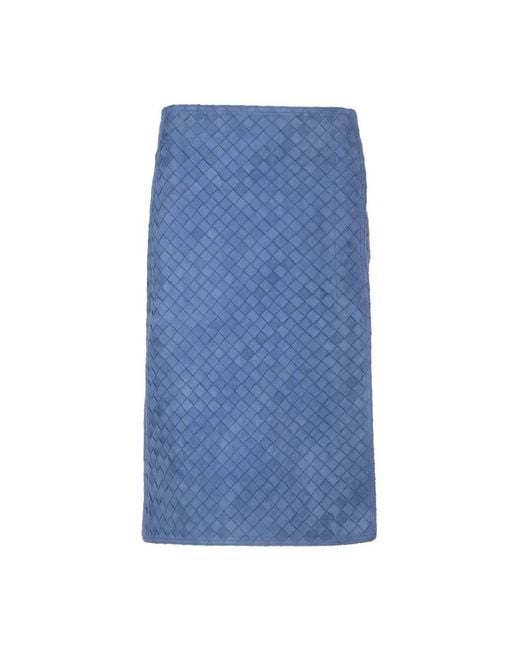 Bottega Veneta Blue Midi Skirts