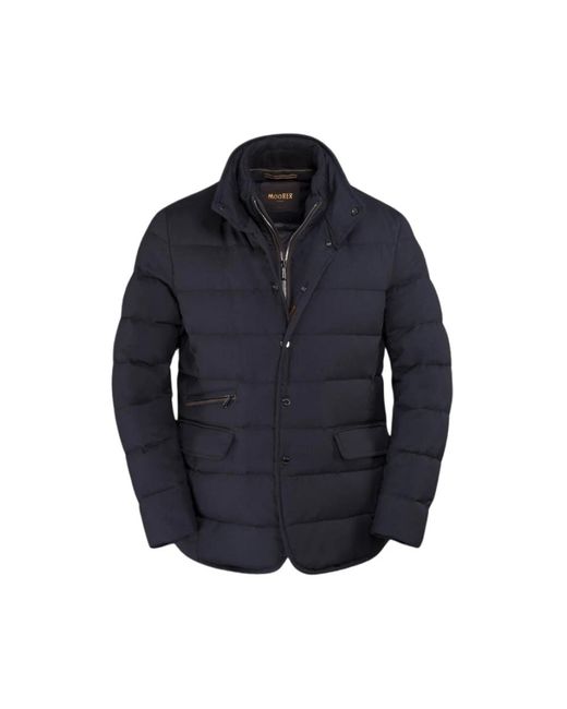 Moorer Blue Down Jackets for men
