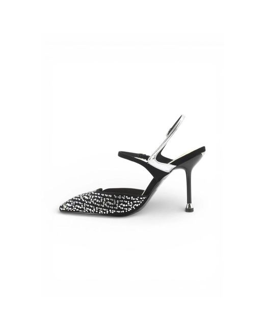 Liu Jo Schoenen ,Zwart ,Pumps in het Metallic
