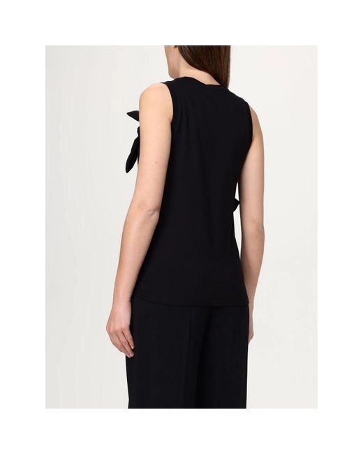 Elisabetta Franchi Black Sleeveless Tops