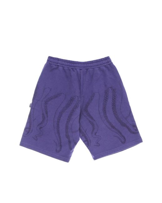 Octopus Purple Casual Shorts for men