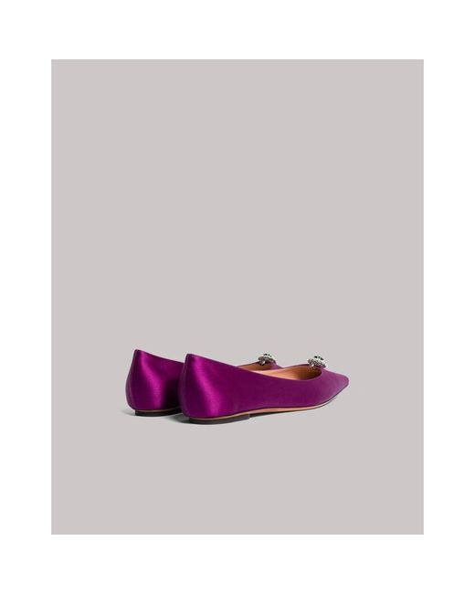 Alberta Ferretti Purple Ballerinas