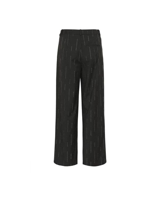 Gestuz Wide Trousers in het Black