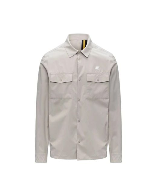 K-Way Gray Light Jackets for men