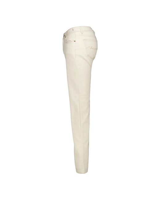 Atelier Noterman Jeans ,Wit ,Straight Jeans in het Natural voor heren