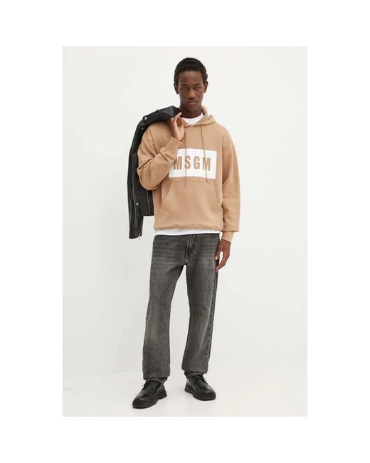 Hoodies MSGM de hombre de color Natural