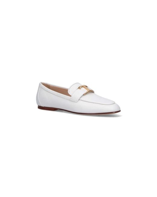 Tod's White Loafers