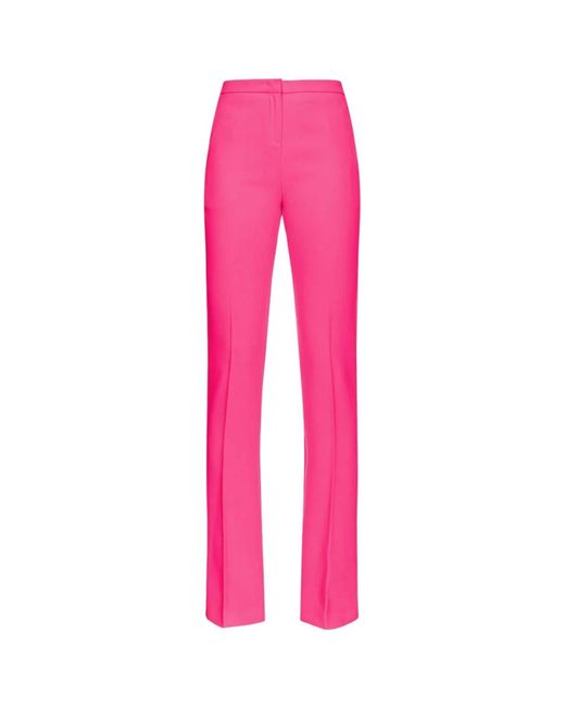Pinko Broeken ,Roze ,Polyester Polyester Broek in het Pink