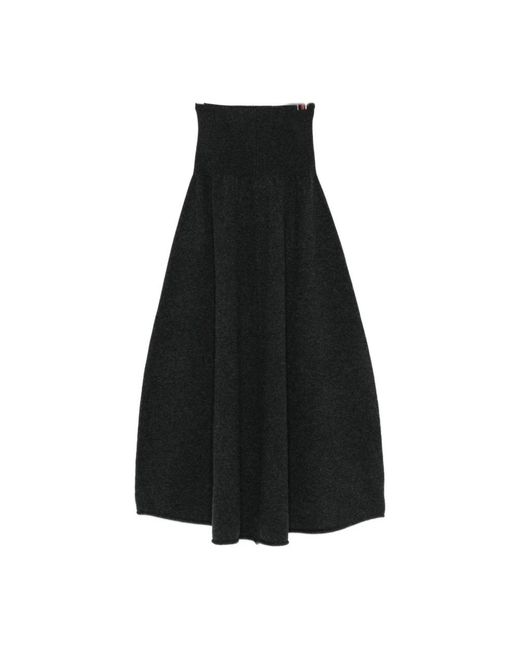 Extreme Cashmere Midi Rok in het Black