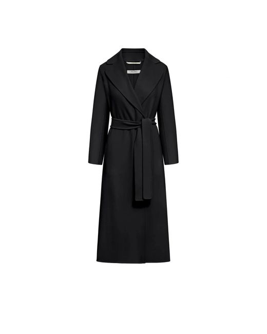 Max Mara Belted Coats in het Black