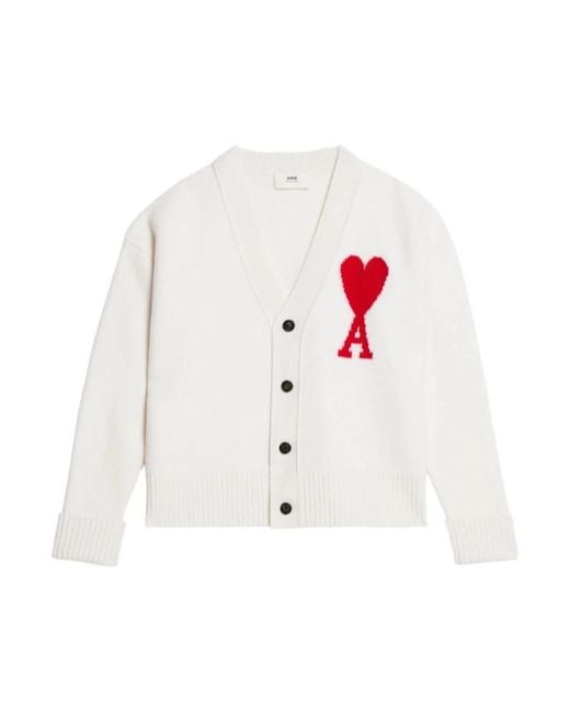 AMI White Cardigans for men