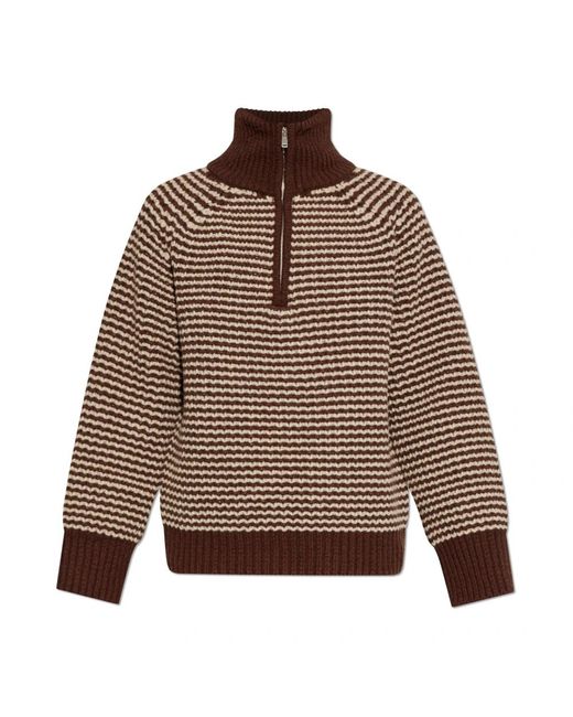 Studio Nicholson Truien & Vesten ,Bruin ,Wol Bristol Sweater in het Brown voor heren