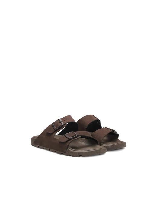 HUGO Brown Sliders for men