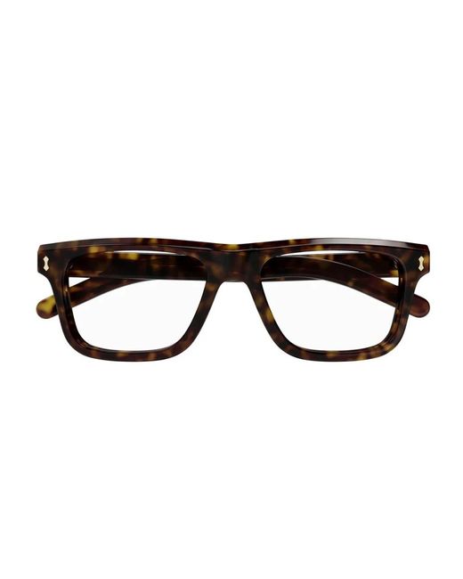 Gucci Brown GG1525O Linea Rivets Eyeglasses for men
