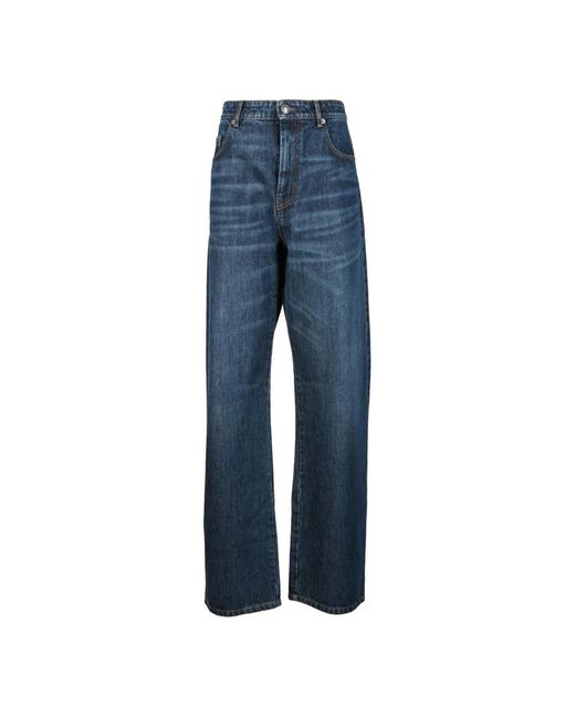 Sportmax Blue Wide Jeans