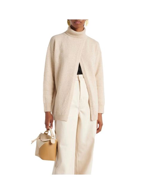 Max Mara Turtlenecks in het Natural