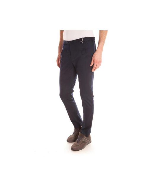 Daniele Alessandrini Blue Suit Trousers for men