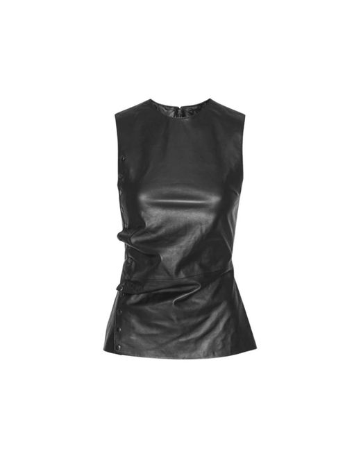 Sleeveless Tops ROTATE BIRGER CHRISTENSEN en coloris Black