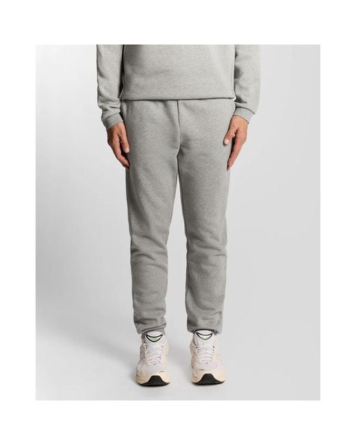 Lyle & Scott Gray Sweatpants for men