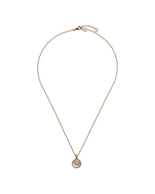 Gucci Interlocking Ketting in het Metallic