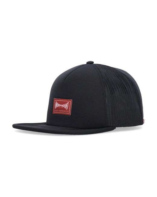 Etnies Accessoires ,Zwart ,Polyester Zwarte Trucker Cap Met Platte Klep in het Blue voor heren