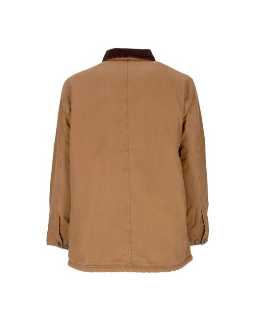 Dickies Jassen ,Bruin ,Katoen Canvas Werkjas Steen Gewassen Bruin in het Brown voor heren