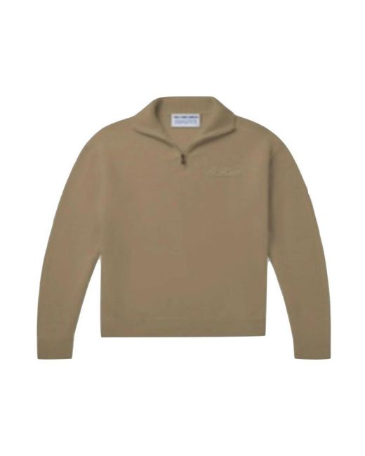 Mc2 Saint Barth Lambswool half-zip pullover in Green für Herren