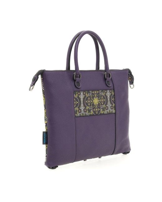 Gabs Metallic Wandelbare Leder Shopper Tote
