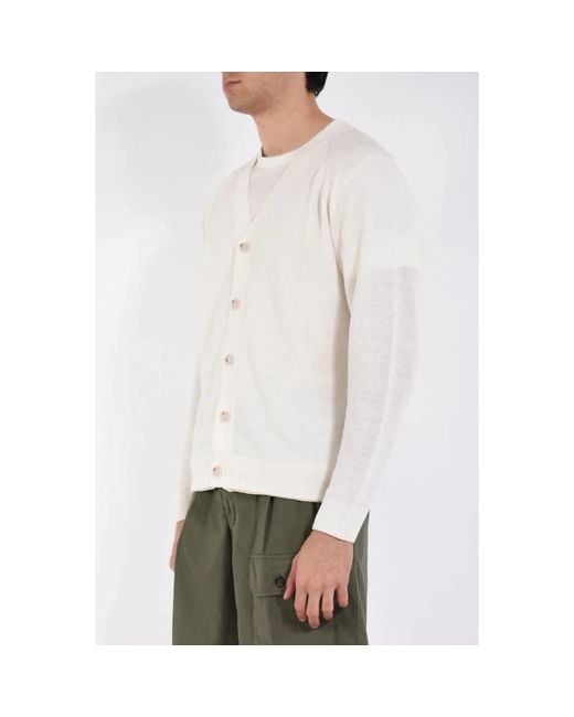 Paolo Pecora Cardigans in het White voor heren