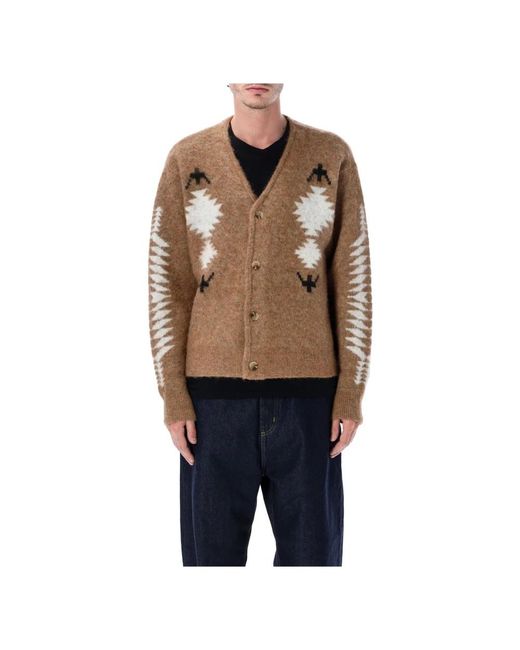 Pendleton Truien & Vesten ,Bruin ,Wol Spider Rock Cardigan in het Blue voor heren
