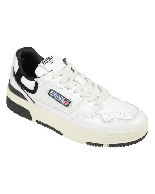 Autry Schoenen ,Wit ,Leer Stoere Clc Sneakers in het White voor heren