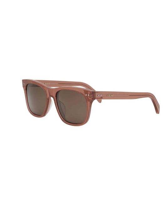 CELINE Logo leopard sunglasses Eyewear Brown 54□19 145