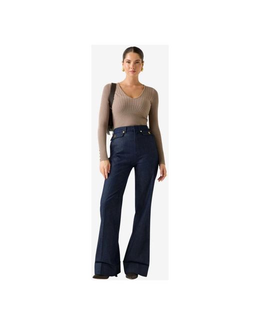 Marciano Blue V-Neck Knitwear