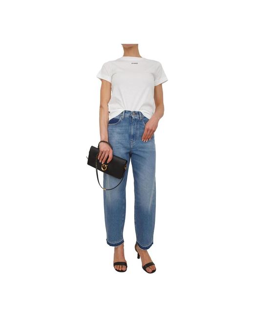 Pinko Blue Loose Fit Jeans