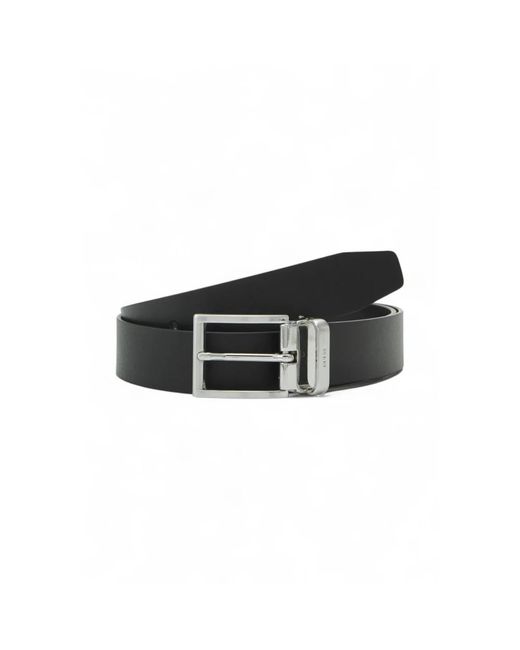 Guess Accessoires ,Zwart ,Leer Riem in het Black voor heren