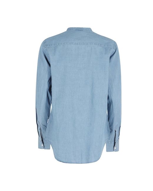 Aspesi Denim Hemden in het Blue