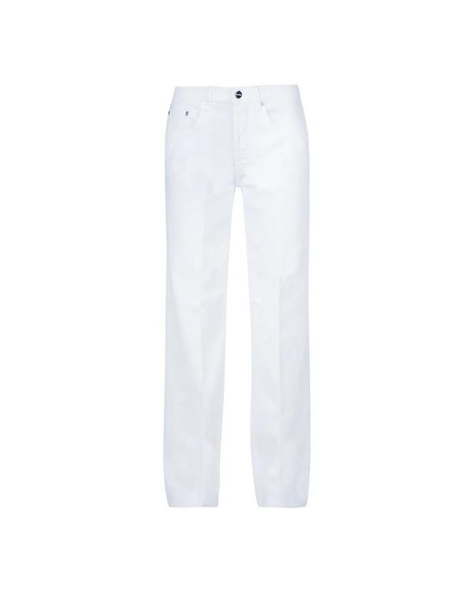 Dondup White Straight Fit Jeans
