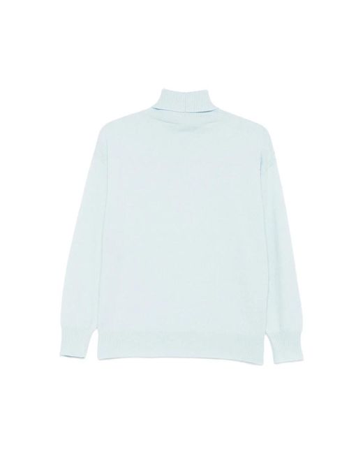 Turtlenecks D.exterior de color Blue