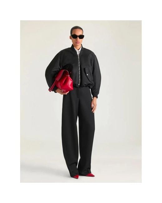 Givenchy Cropped Cocoon Bomber in het Black