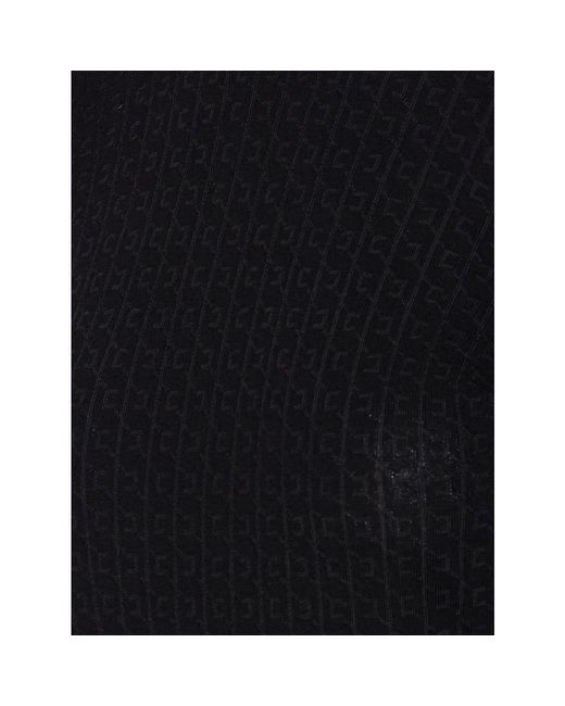 Elisabetta Franchi Black Round-Neck Knitwear