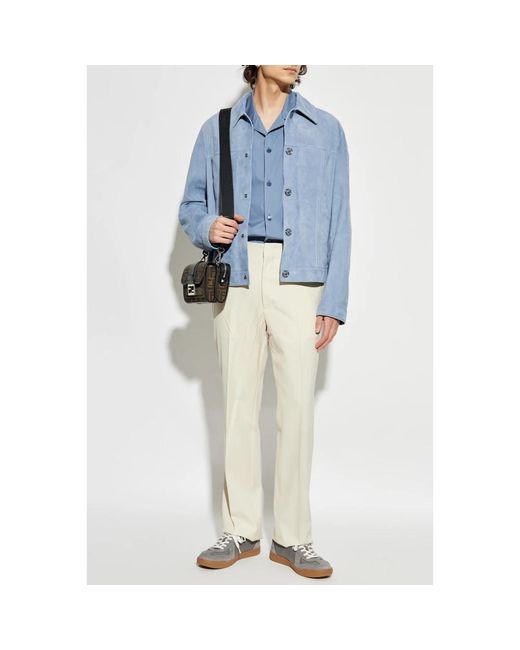 Versace Short Sleeve Shirts in het Blue voor heren