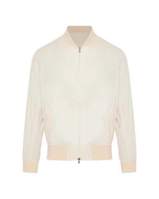 Barba Napoli White Bomber Jackets for men