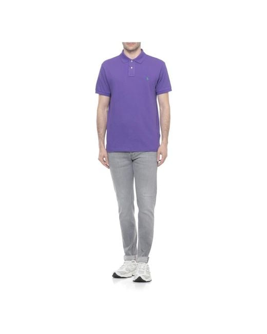 Ralph Lauren Purple Polo Shirts for men