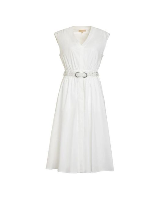 Michael Kors Midi Dresses in het White