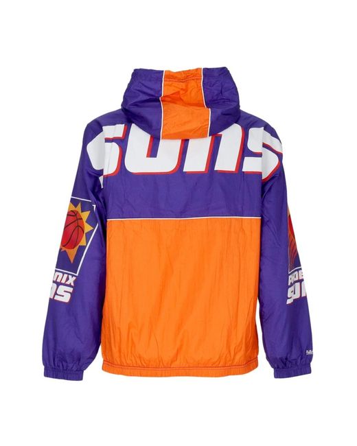 Mitchell & Ness Phoenix Suns Windbreaker Anorak Original Team Colors in het Blue voor heren