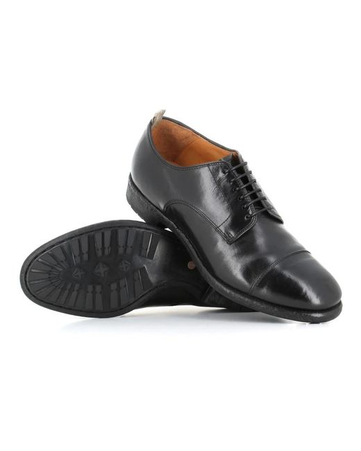 Officine Creative Black Business Shoes for men